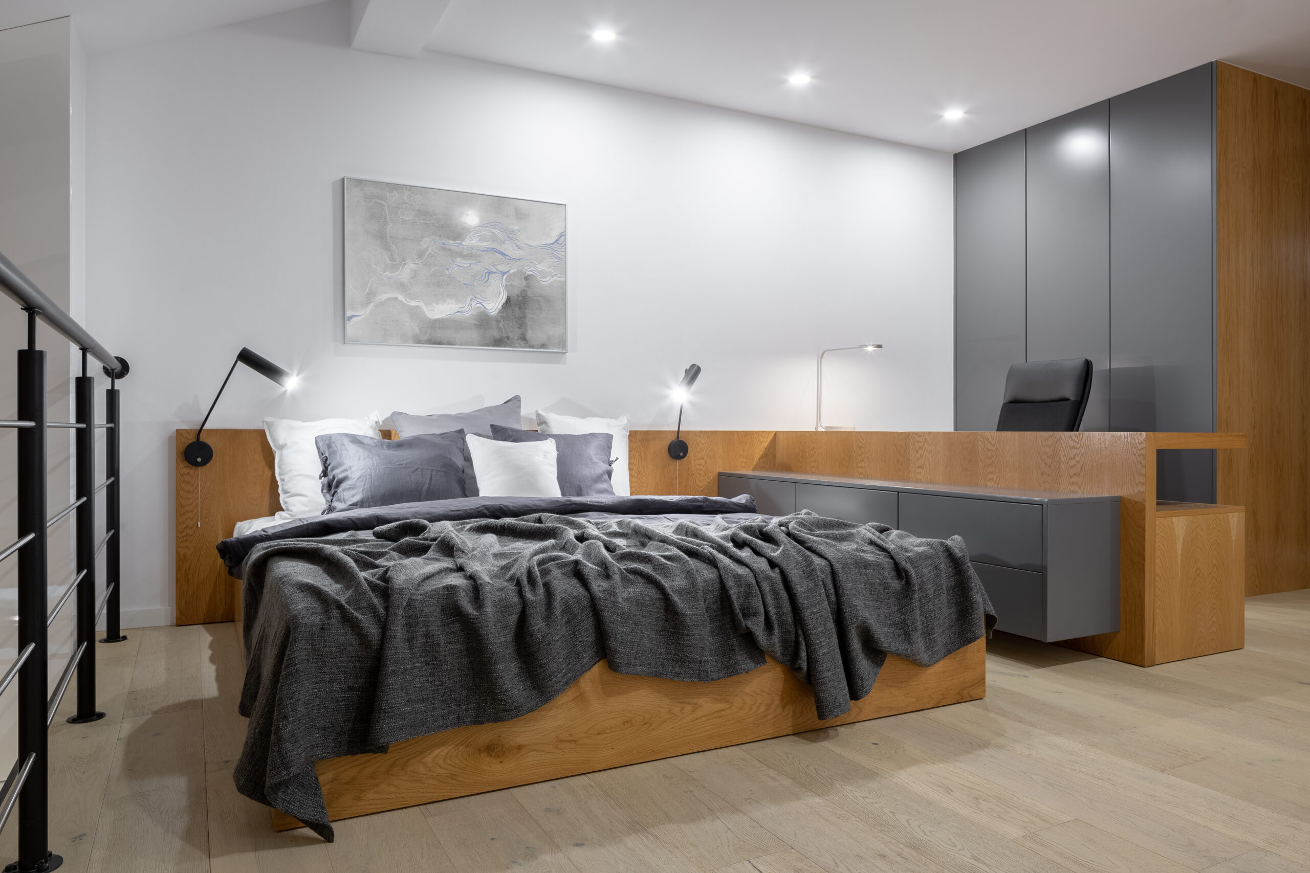 Schlafzimmermöbel Massivholz mit Antifingerprint Schlafzimmerschrank