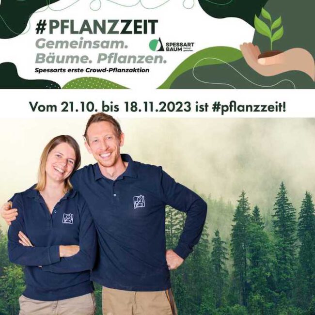 Pflanzzeit, Florian Pfenning, Nachhaltigkeit, Bäume pflanzen, Spessart